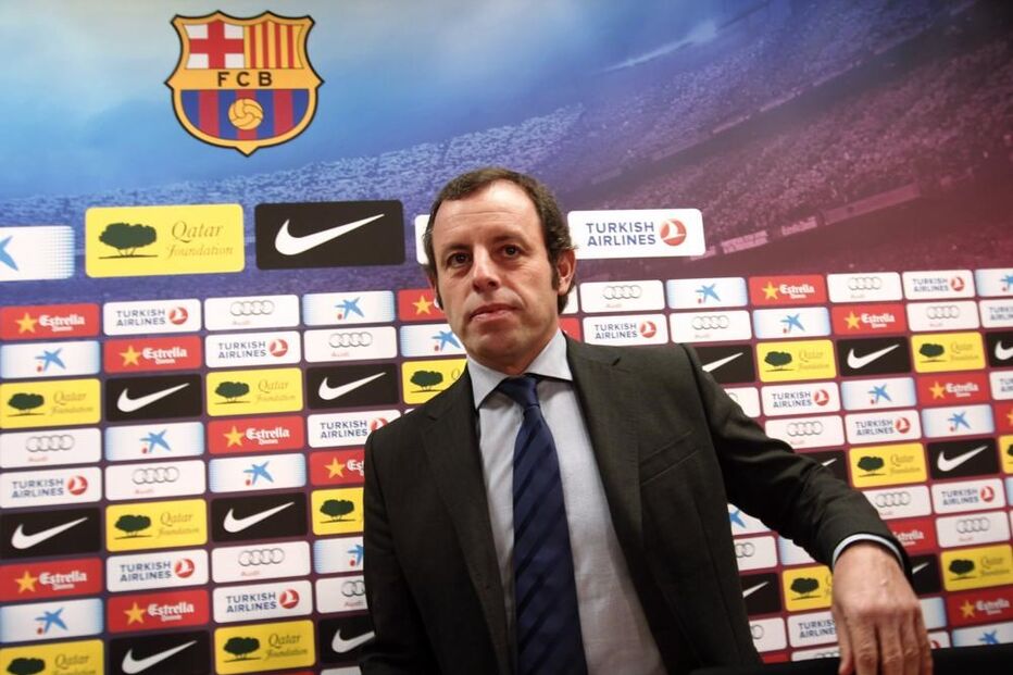 ex-presidente do FC Barcelona Sandro Rosell, presidente do FC Barcelona, Josep Maria Bartomeu, Santos, Neymar, FC Barcelona, Barça, desporto, futebol