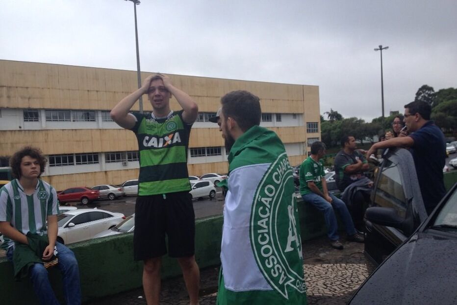 jogadores, adeptos, chapecoense