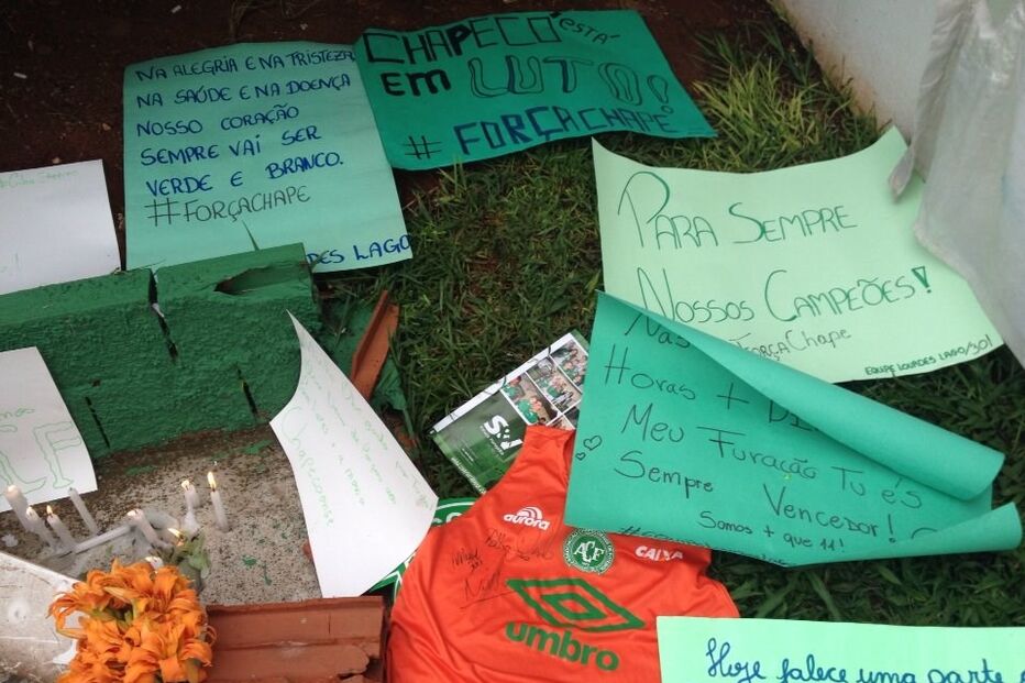 jogadores, adeptos, chapecoense