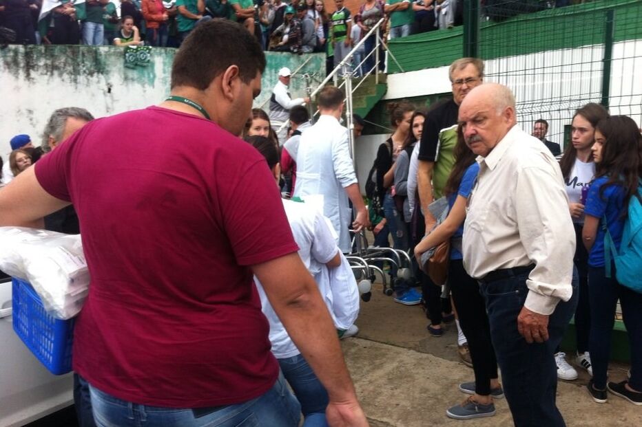 jogadores, adeptos, chapecoense