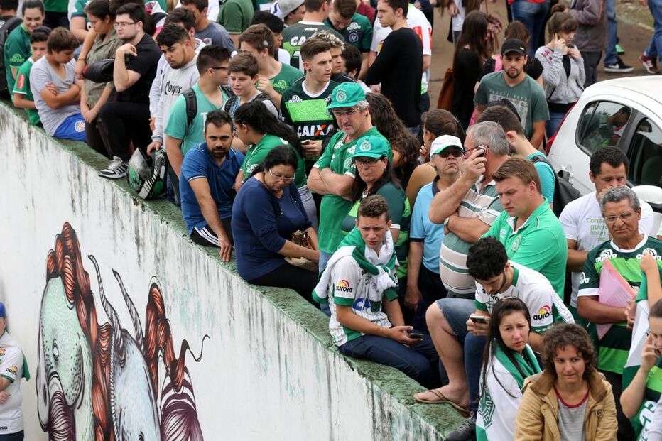 jogadores, adeptos, chapecoense