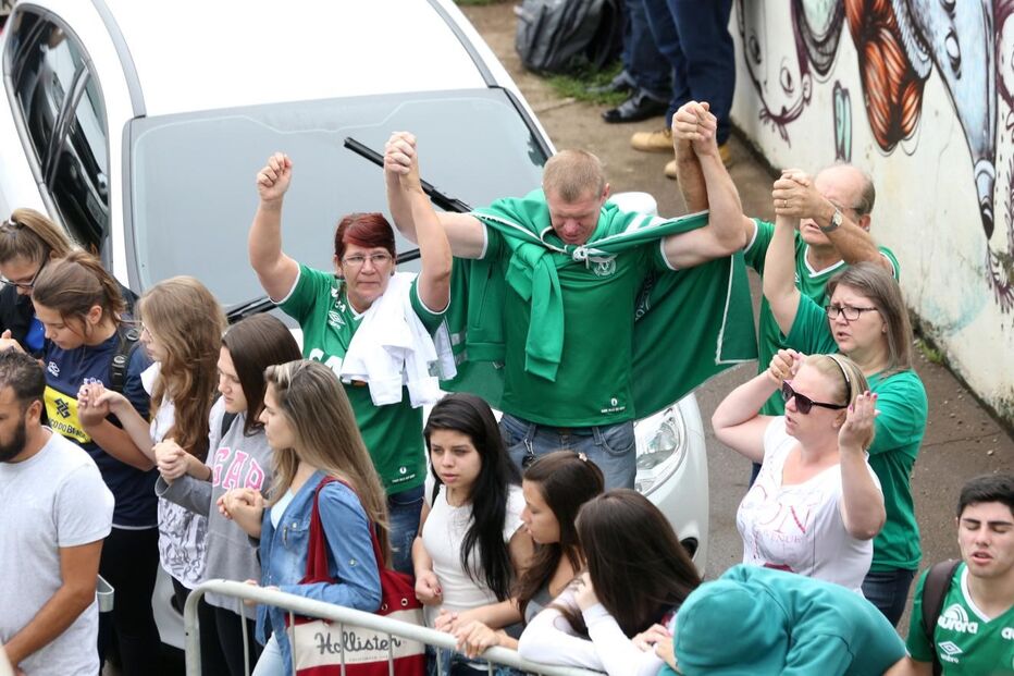 jogadores, adeptos, chapecoense