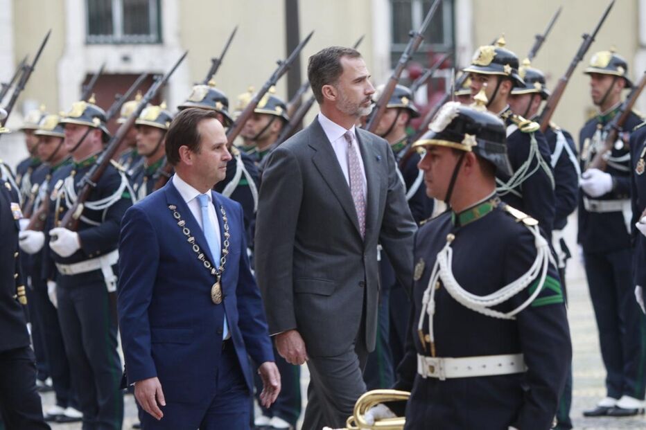 Reis, Espanha, Felipe VI, Letizia, Lisboa, Câmara