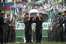 Velório, jogadores, Chapecoense, Brasil, acidente aéreo, Colômbia