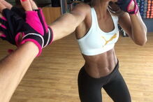 Carolina partilha habitualmente fotografias a treinar