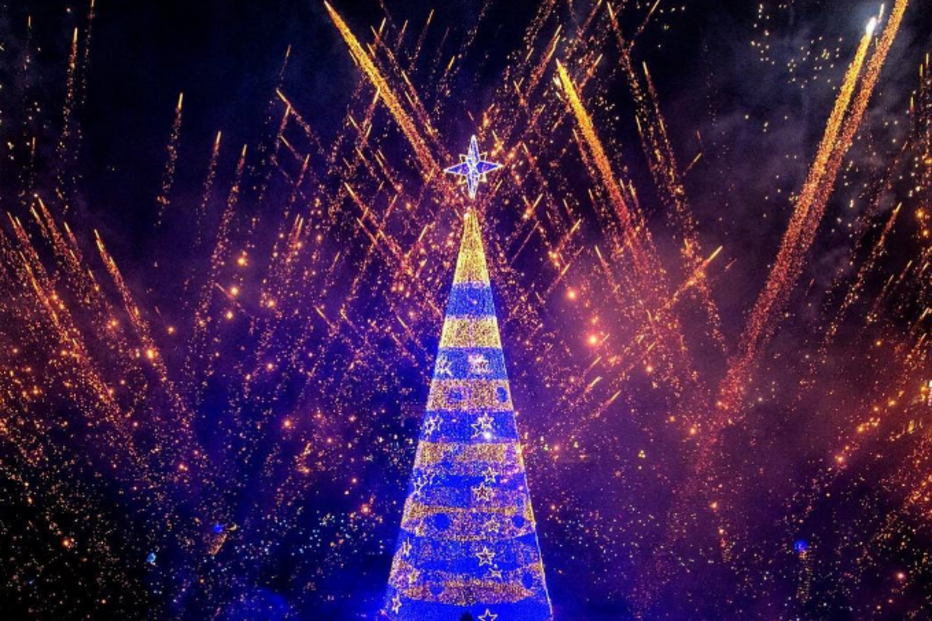 Natal, luzes, iluminação, decoração, Porto