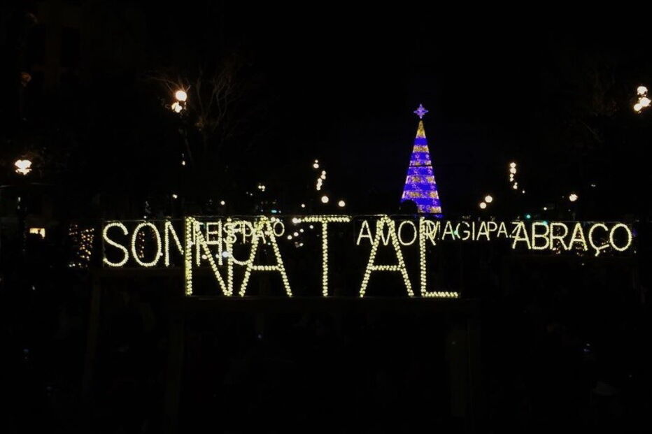 Natal, luzes, iluminação, decoração, Porto