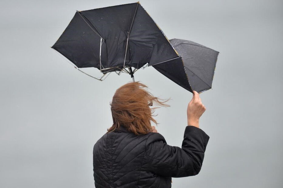 chuva, chapéu, vento, mau tempo