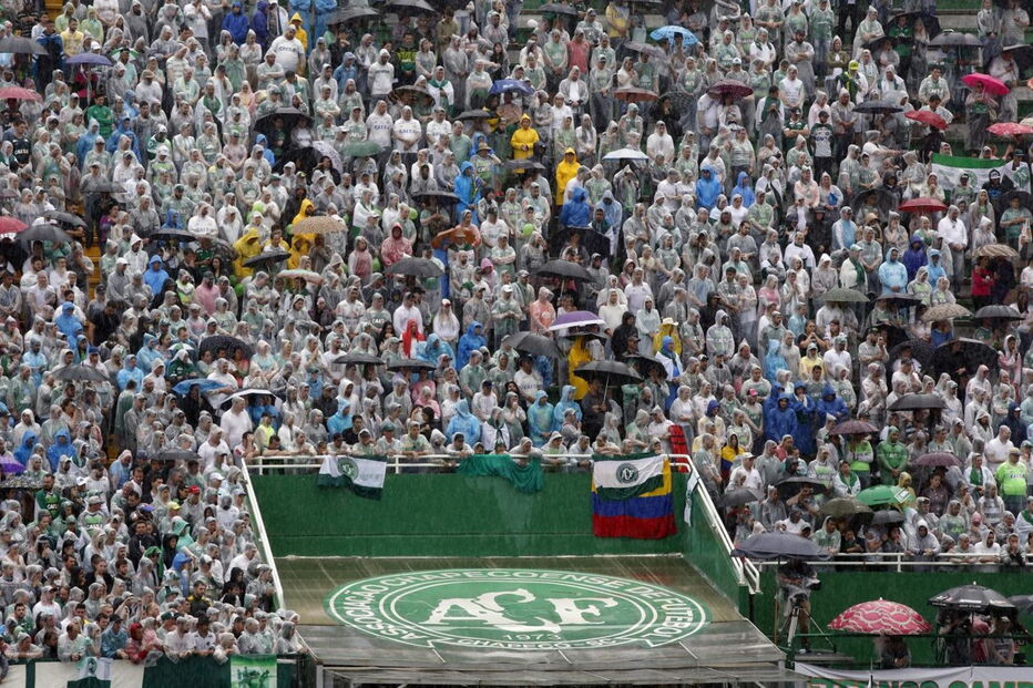 Velório, jogadores, Chapecoense, Brasil, acidente aéreo, Colômbia