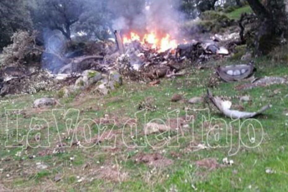 Toledo, queda, avioneta, incêndio