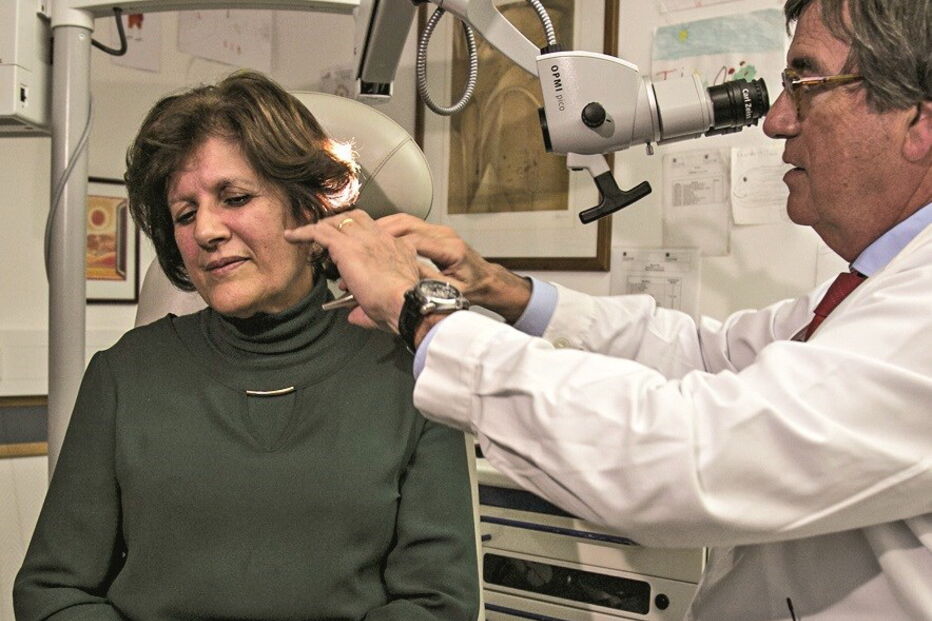 doença, ouvidos, meniére