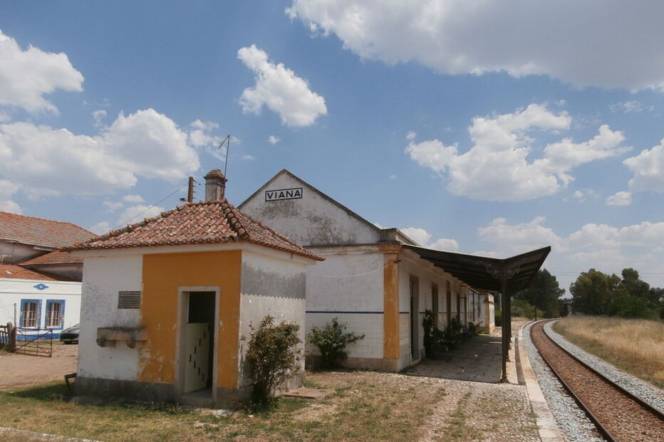apeadeiro, comboio, viana do alentejo