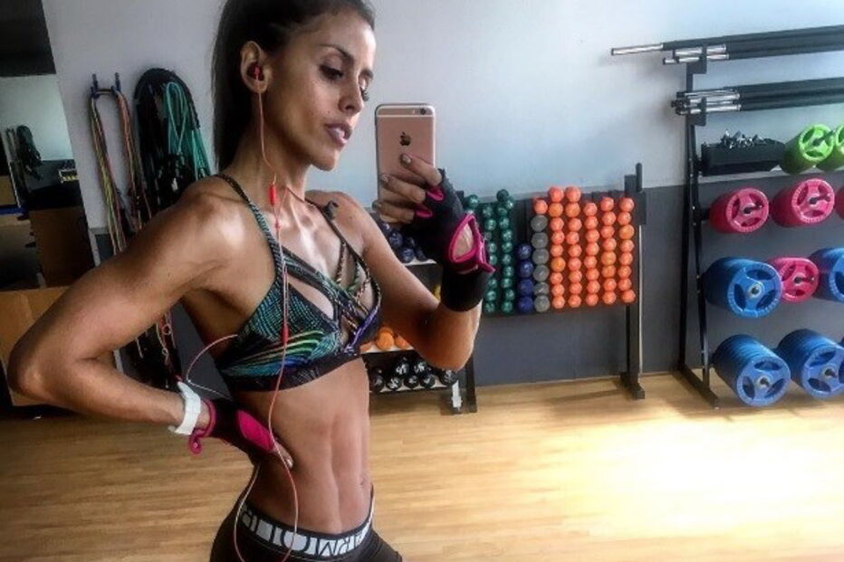 Carolina partilha habitualmente fotografias a treinar