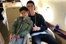 Cristiano e Cristianinho são inseparáveis