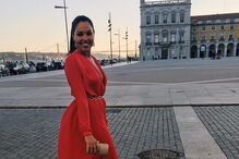 Fiat Panda da vítima galgou o separador e caiu para as rochas.  Jovem estudante morreu no local 