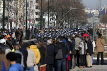 O cortejo fúnebre de Mário Soares