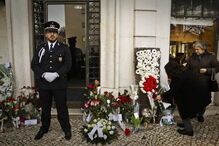 O cortejo fúnebre de Mário Soares