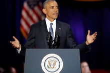 Barack Obama despediu-se do povo norte-americano num discurso pleno de emoções fortes