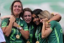 As imagens do regresso da Chapecoense aos relvados