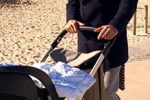 José Carlos Pereira passeia com o filho