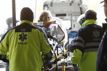 Várias ambulâncias esperavam feridos para os transportar para o hospital. Alguns feridos seguiram de autocarro após serem assistidos no terminal