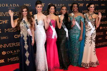 Candidatas a Miss Universo foram este domingo apresentadas nas Filipinas. Flávia Brito (à esquerda)