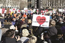 protesto, nova iorque, trump