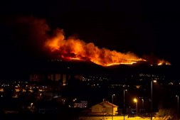 incêndio, mato, bombeiros. fogo, Vila Real, Serra do Alvão