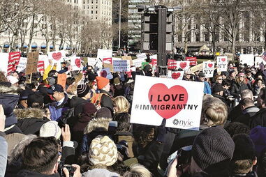 protesto, nova iorque, trump