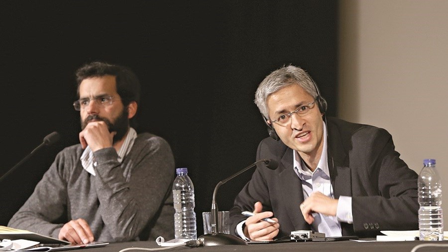 Pedro Santos Guerreiro e Madhav Chinnappa participaram ontem no 4º Congresso dos Jornalistas  