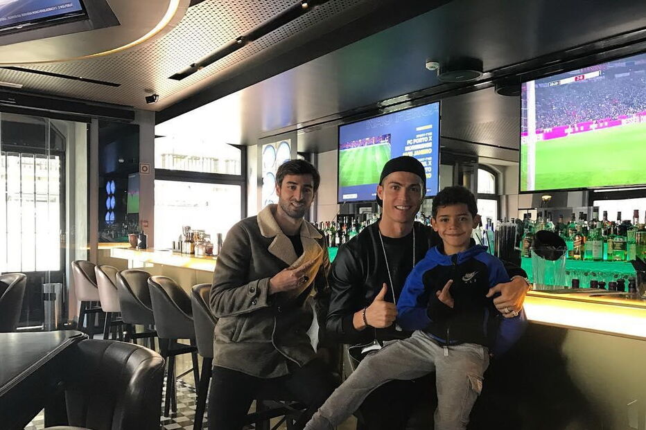 Cristiano e Cristianinho são inseparáveis