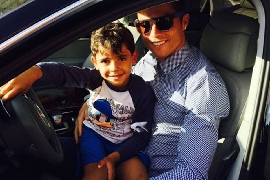 Cristiano e Cristianinho são inseparáveis