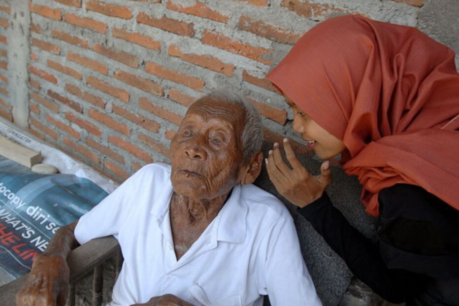 Indonésio, homem, guinness, Saparman Sodimejo, idoso