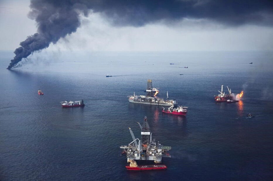 palataforma, petróleo, golfo do méxico, fogo