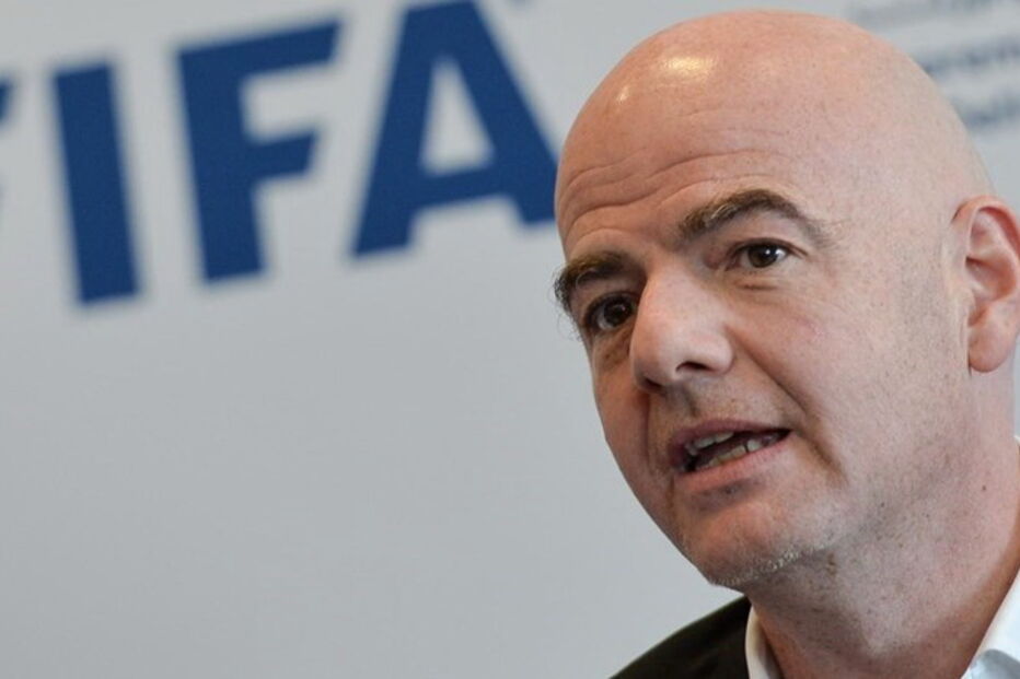 O presidente da FIFA, Gianni Infantino