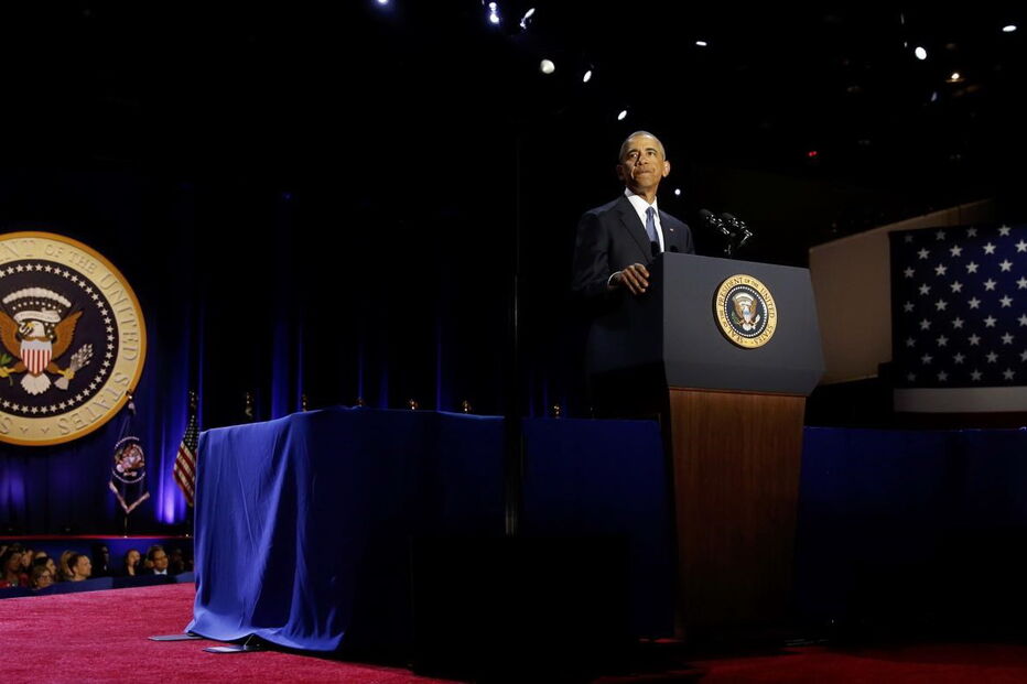 Barack Obama despediu-se do povo norte-americano num discurso pleno de emoções fortes