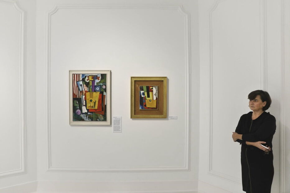 As obras expostas por Amadeo de Souza-Cardoso, há cem anos, numa sala de leitura da Liga Naval, em Lisboa estão agora em exposição no Museu do Chiado. 