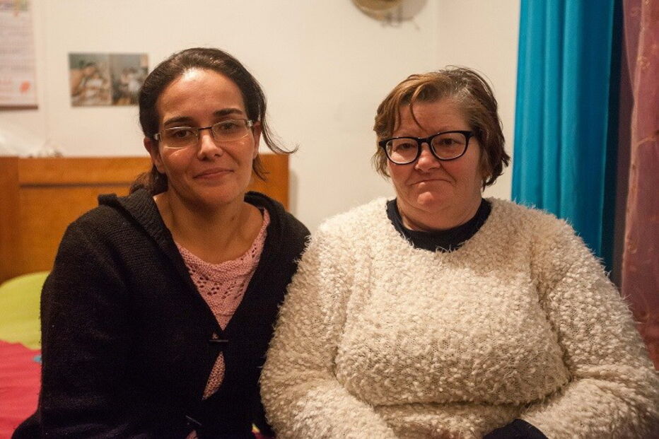 Anabela Lopes e a amiga Jacinta Laje