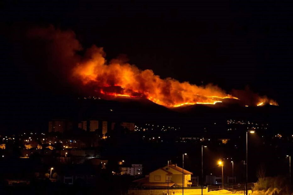 incêndio, mato, bombeiros. fogo, Vila Real, Serra do Alvão