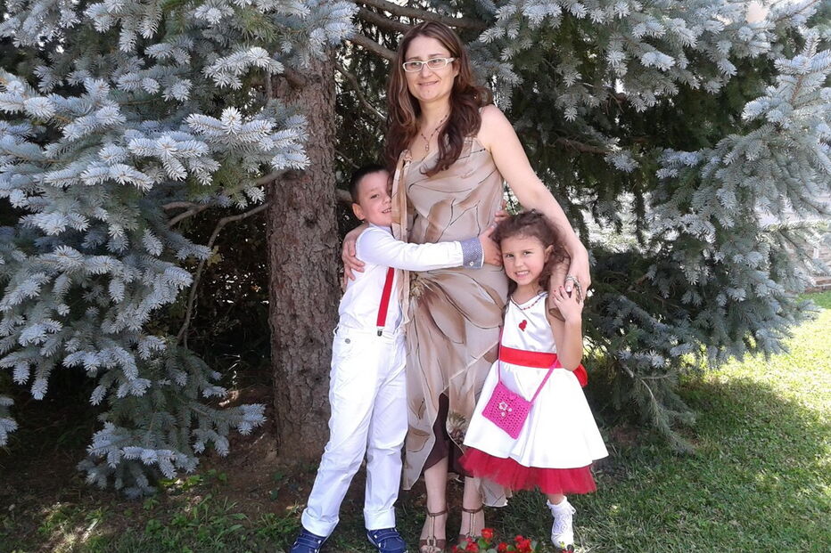 Giampero, a mulher, Adriana e os dois filhos, Gianfilippo e Ludovica sobreviveram à avalanche em Itália