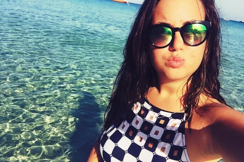 Giorgia Galassi tem 22 anos. Sobreviveu à avalanche em Itália, junto ao namorado, Vincenzo, de 25 anos