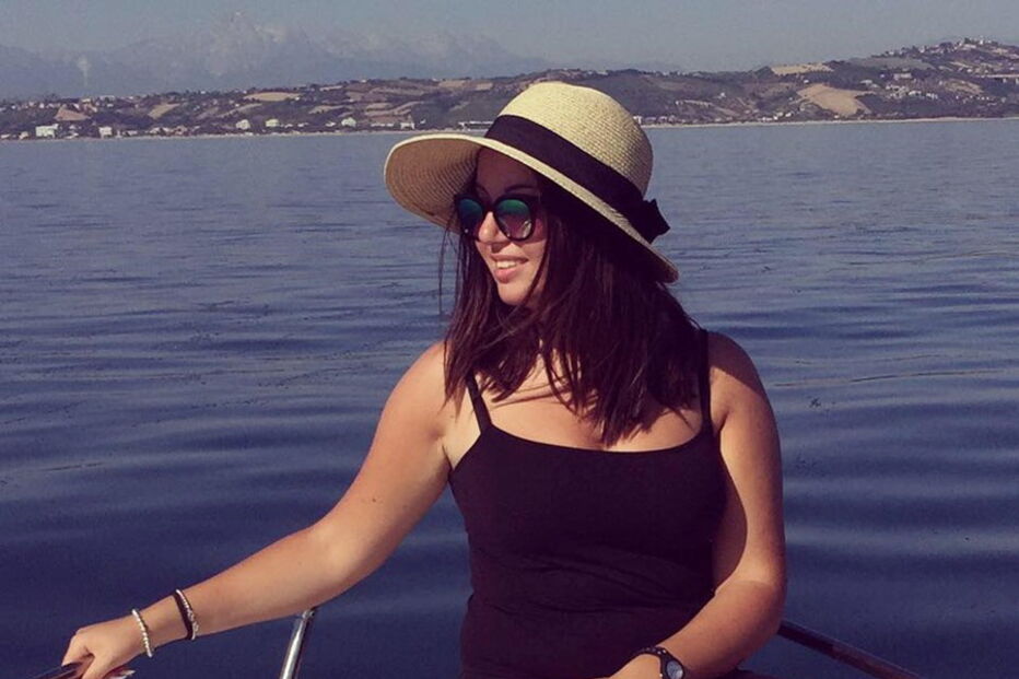 Giorgia Galassi tem 22 anos. Sobreviveu à avalanche em Itália, junto ao namorado, Vincenzo, de 25 anos