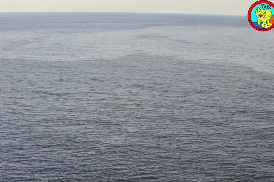 Força aérea deteta mancha de poluição no mar