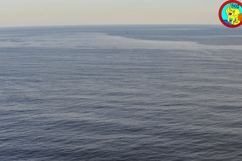 Força aérea deteta mancha de poluição no mar