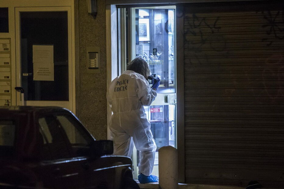 Agentes da PSP foram rápidos a chegar ao local e estabeleceram perímetro de segurança