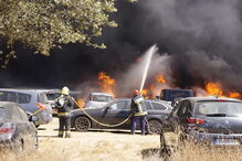Incêndio deflagrou no parque de estacionamento do festival