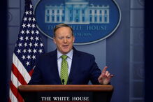 O porta-voz da Casa Branca, Sean Spicer