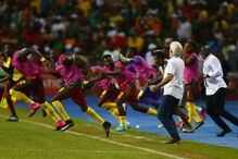 A festa da seleção dos Camarões