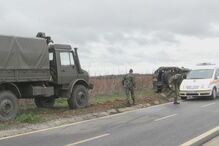 Jipe do Regimento de Estremoz despistou-se em Sousel