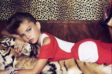 Thylane Lena-Rose Blondeau foi considerada a 'menina mais bonita do mundo' aos 10 anos